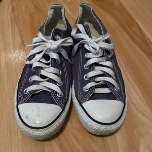 Navy Blue Low Top Converse